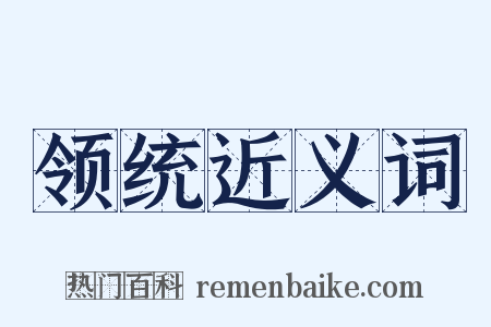 领统近义词是什么意思的图片